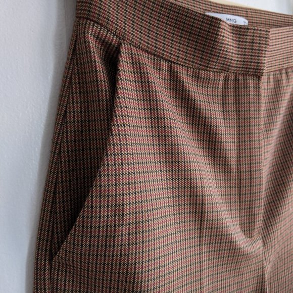 Mango Straight Checked Plaid Pants - Picture 8 of 11
